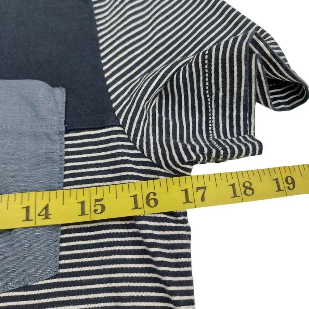 Penguin Boys T-Shirt Small Blue Gray Short Sleeve Stripes Crew Neck Cotton - Picture 6 of 9